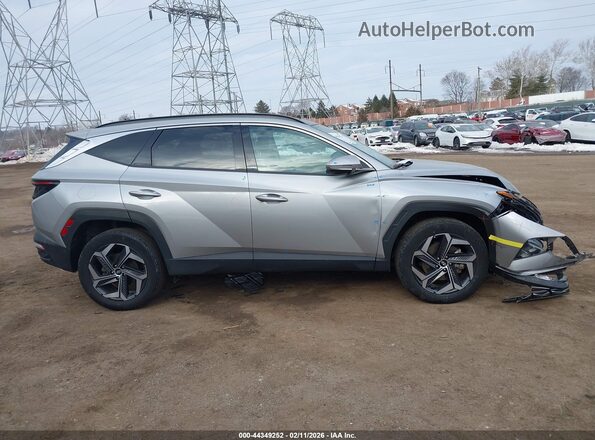 KM8JECA17PU086551 2023 HYUNDAI TUCSON HYBRID Серый Вид задней части салона