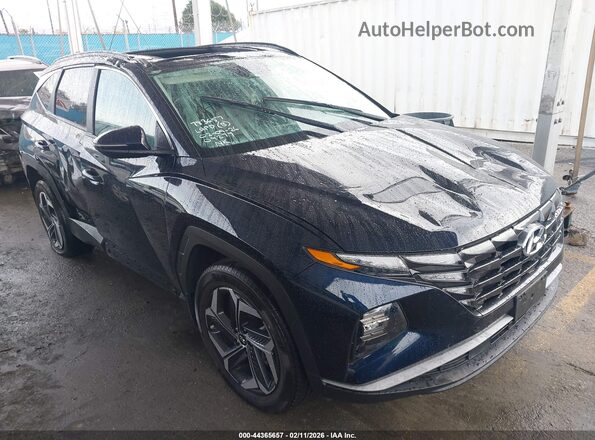 KM8JFCA15PU087355 2023 HYUNDAI TUCSON HYBRID Dark Blue Передняя правая четверть