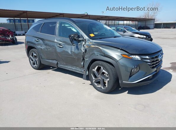 KM8JFCA16NU049047 2022 HYUNDAI TUCSON HYBRID Серый Передняя правая четверть