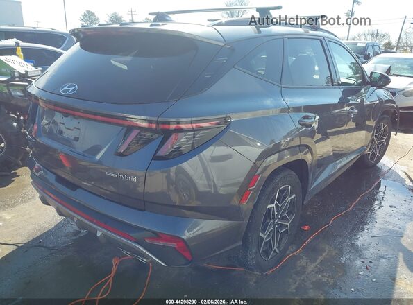 KM8JFCD16RU170372 2024 HYUNDAI TUCSON HYBRID Серый Задняя правая четверть