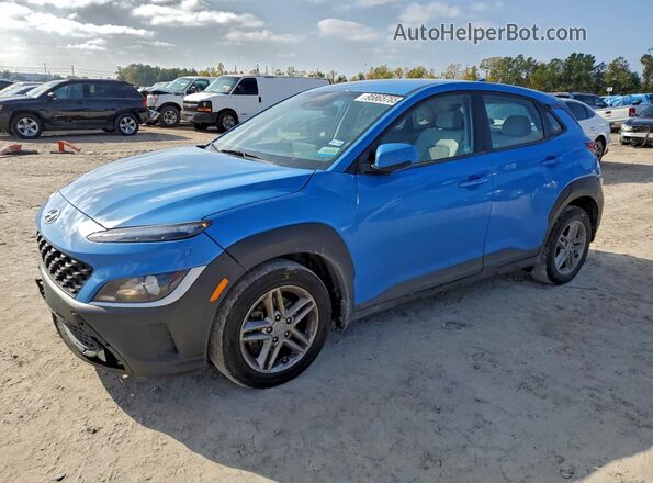 KM8K22AB3NU779565 2022 HYUNDAI KONA Синий Передняя левая четверть