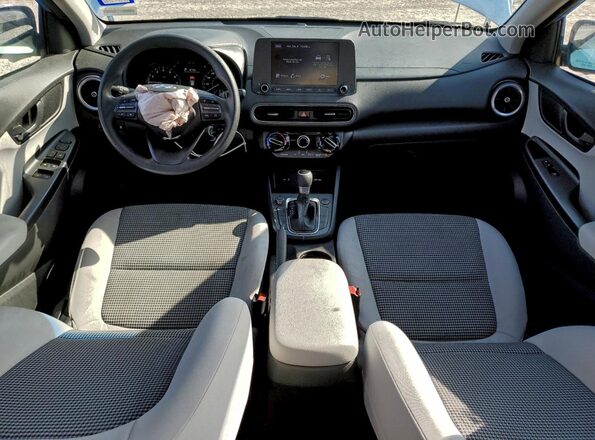 KM8K22AB3NU779565 2022 HYUNDAI KONA Синий Вид панели приборов