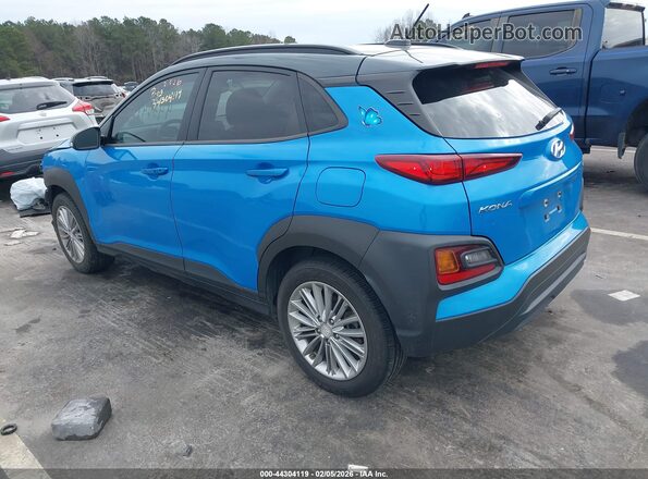 KM8K2CAA3LU450553 2020 HYUNDAI KONA Синий Задняя левая четверть