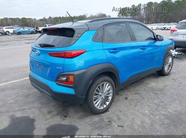 KM8K2CAA3LU450553 2020 HYUNDAI KONA Синий Задняя правая четверть