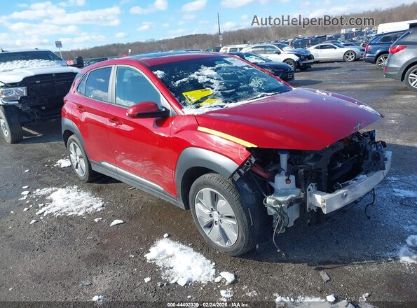 KM8K33AG1MU106609 2021 HYUNDAI KONA ELECTRIC Красный Передняя правая четверть