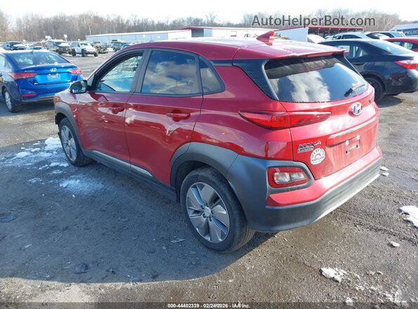 KM8K33AG1MU106609 2021 HYUNDAI KONA ELECTRIC Красный Задняя левая четверть