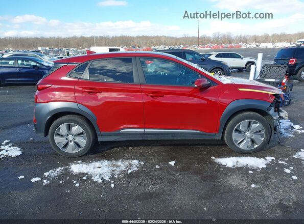 KM8K33AG1MU106609 2021 HYUNDAI KONA ELECTRIC Красный Вид задней части салона