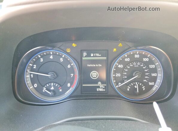 KM8K6CAB2PU030575 2023 HYUNDAI KONA Серый Вид щитка приборов
