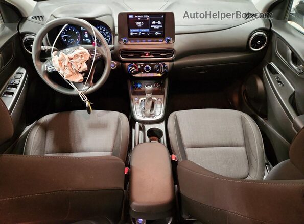 KM8K6CAB5PU007310 2023 HYUNDAI KONA Black Widok deski rozdzielczej