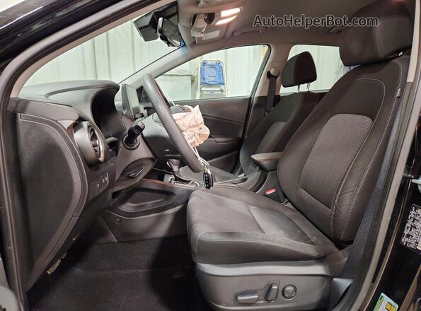 KM8K6CAB5PU007310 2023 HYUNDAI KONA Black Widok wnętrza z przodu