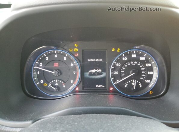 KM8K6CAB7PU042009 2023 HYUNDAI KONA Gray Widok zestawu wskaźników