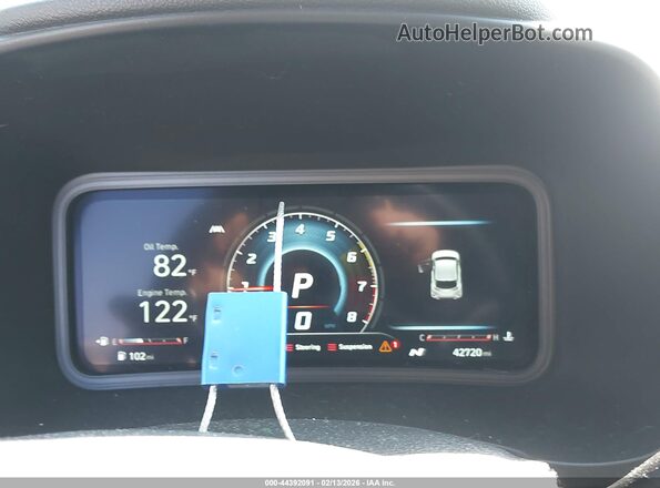 KM8KH3AC2NU004087 2022 HYUNDAI KONA N Gray Вид задніх сидінь