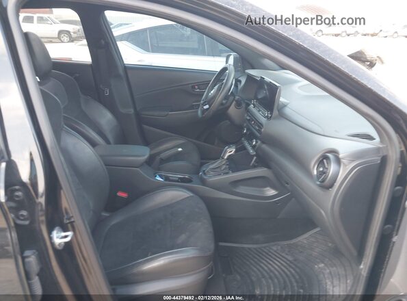 KM8KH3ACXPU011291 2023 HYUNDAI KONA N Black Вид салону спереду
