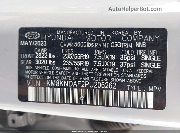 KM8KNDAF2PU206262 2023 HYUNDAI IONIQ 5 Gray Widok komory silnika