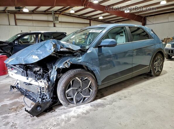 KM8KNDAF9PU192599 2023 HYUNDAI IONIQ Blue Передня ліва чверть