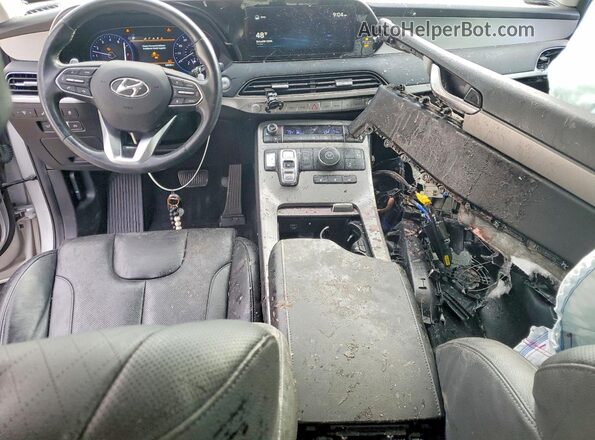 KM8R44HE4MU322511 2021 HYUNDAI PALISADE Серебряный Вид панели приборов