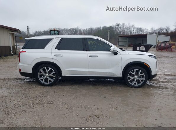 KM8R4DHE3MU302282 2021 HYUNDAI PALISADE White Widok wnętrza z tyłu