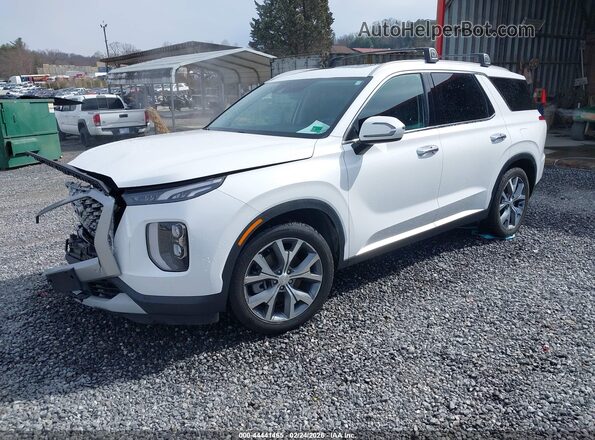 KM8R4DHE9MU278845 2021 HYUNDAI PALISADE Белый Передняя левая четверть