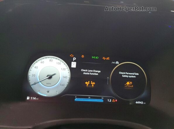 KM8R5DGE9PU569249 2023 HYUNDAI PALISADE White Widok zestawu wskaźników