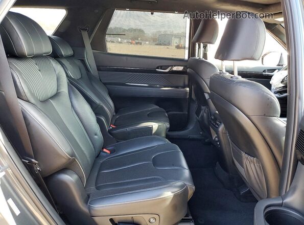 KM8R74GEXPU563292 2023 HYUNDAI PALISADE Gray Vista de los asientos traseros