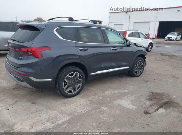 KM8S5DA14NU013788 2022 HYUNDAI SANTA FE HYBRID Черный Задняя правая четверть
