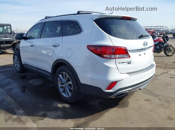 KM8SMDHF2KU307318 2019 HYUNDAI SANTA FE XL White Tył lewy