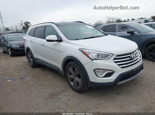 KM8SR4HFXGU138304 2016 HYUNDAI SANTA FE Белый Передняя правая четверть