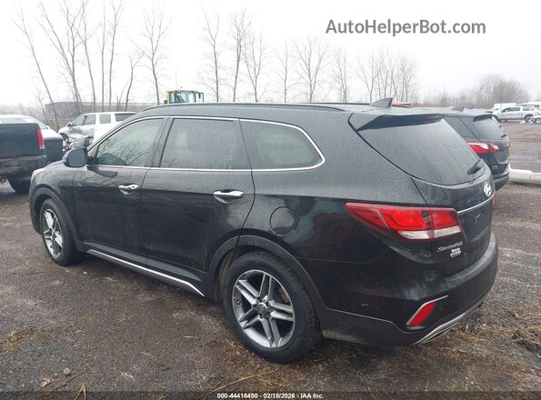 KM8SRDHF5HU228798 2017 HYUNDAI SANTA FE Черный Задняя левая четверть