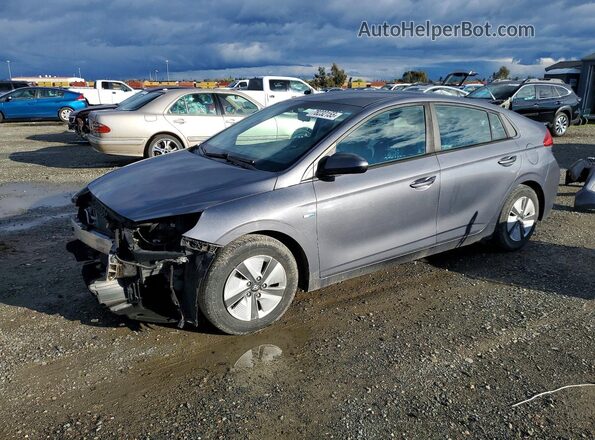 KMHC65LC0HU022255 2017 HYUNDAI IONIQ Серый Передняя левая четверть
