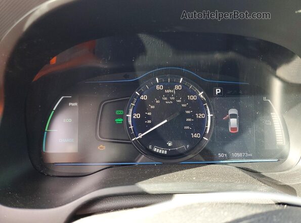 KMHC65LC0HU022255 2017 HYUNDAI IONIQ Серый Вид щитка приборов