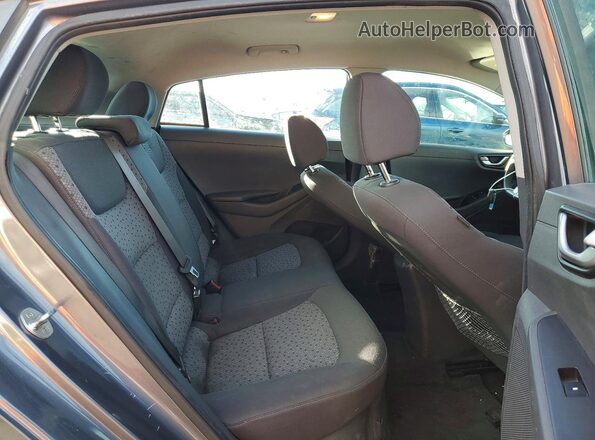 KMHC65LC0HU022255 2017 HYUNDAI IONIQ Серый Вид задних сидений