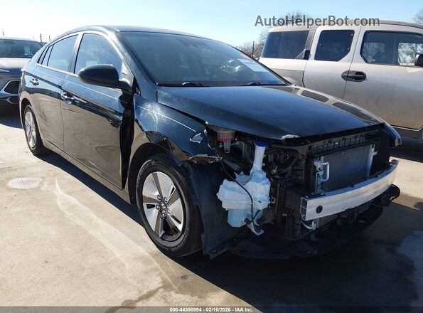 KMHC65LC0MU258690 2021 HYUNDAI IONIQ HYBRID Черный Передняя правая четверть