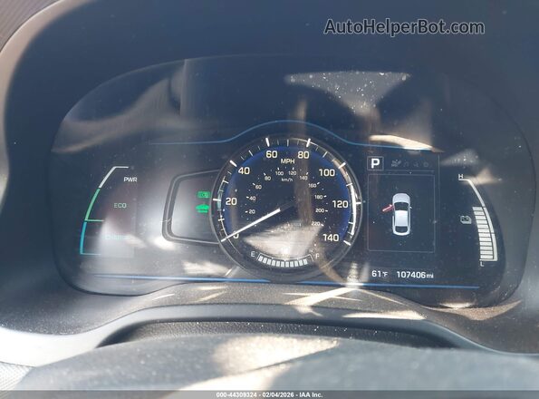 KMHC65LC5HU037348 2017 HYUNDAI IONIQ HYBRID Белый Вид задних сидений