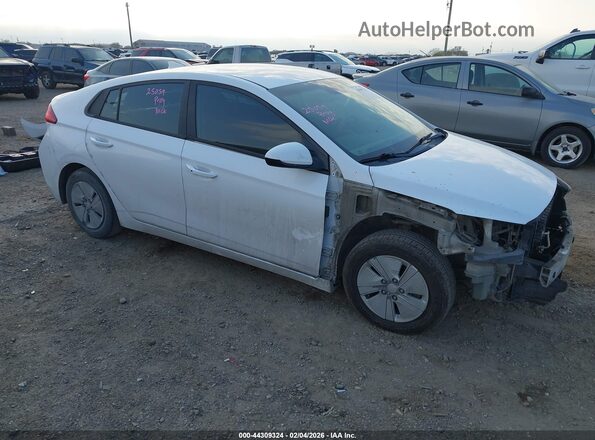 KMHC65LC5HU037348 2017 HYUNDAI IONIQ HYBRID Белый Передняя правая четверть