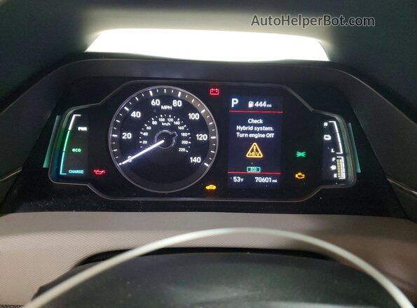 KMHC65LC7LU241769 2020 HYUNDAI IONIQ Black Вид щитка приладів