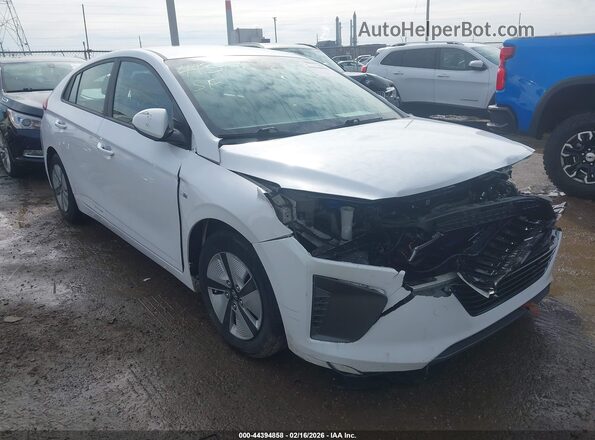 KMHC65LC8JU076229 2018 HYUNDAI IONIQ HYBRID White წინა მარჯვენა