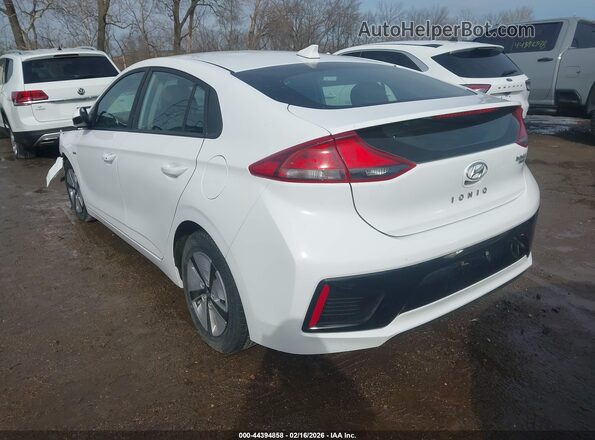 KMHC65LC8JU076229 2018 HYUNDAI IONIQ HYBRID White უკანა მარცხენა
