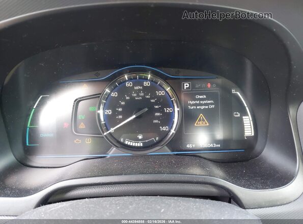 KMHC65LC8JU076229 2018 HYUNDAI IONIQ HYBRID White უკანა სავარძლების ხედი