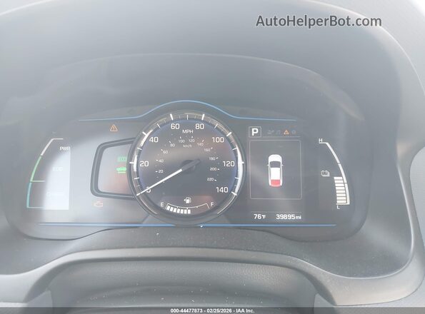 KMHC65LCXKU113637 2019 HYUNDAI IONIQ HYBRID Серый Вид задних сидений