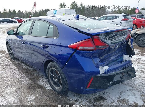 KMHC65LCXKU134374 2019 HYUNDAI IONIQ HYBRID Синий Задняя левая четверть