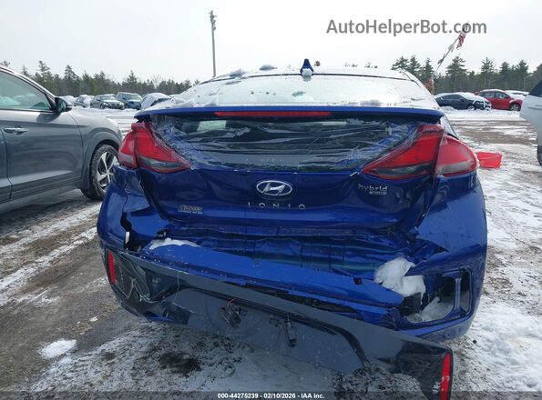 KMHC65LCXKU134374 2019 HYUNDAI IONIQ HYBRID Синий 