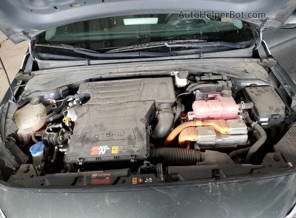 KMHC65LCXMU257997 2021 HYUNDAI IONIQ Gray უკანა სალონის ხედი