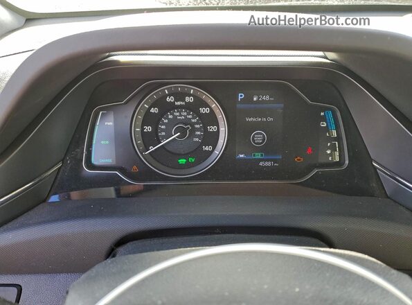 KMHC65LD3MU261401 2021 HYUNDAI IONIQ Black Widok zestawu wskaźników