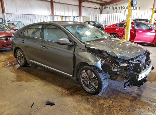 KMHC65LD4MU252447 2021 HYUNDAI IONIQ Gray Przód prawy