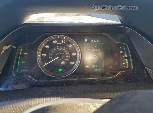 KMHC65LD4MU252447 2021 HYUNDAI IONIQ Gray Widok zestawu wskaźników