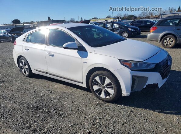 KMHC65LD7KU105620 2019 HYUNDAI IONIQ Белый Передняя правая четверть