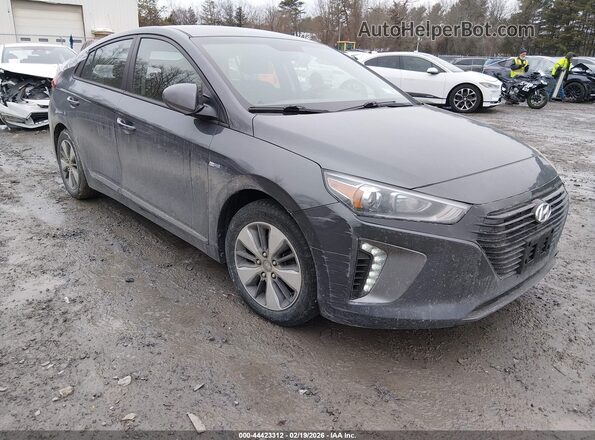 KMHC65LD8KU155068 2019 HYUNDAI IONIQ PLUG-IN HYBRID Серый Передняя правая четверть