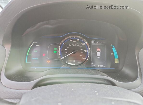 KMHC65LD8KU164336 2019 HYUNDAI IONIQ Черный Вид щитка приборов