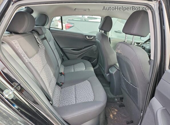 KMHC65LD8KU164336 2019 HYUNDAI IONIQ Черный Вид задних сидений