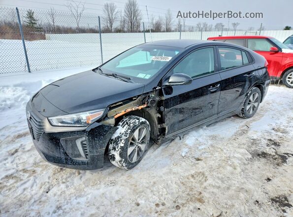 KMHC65LD8KU164336 2019 HYUNDAI IONIQ Черный Передняя левая четверть